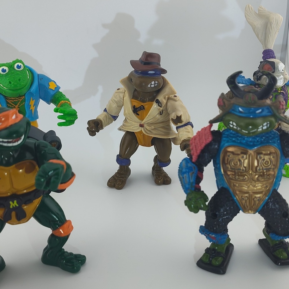 Vintage TMNT action figures Teenage Mutant Ninja Turtles Leonardo Space Usagi - Picture 4 of 16